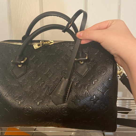 Black embossed speedy style satchel - Picture 5 of 9